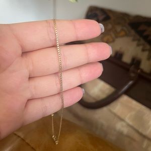 10k Gold Curb Chain Anklet